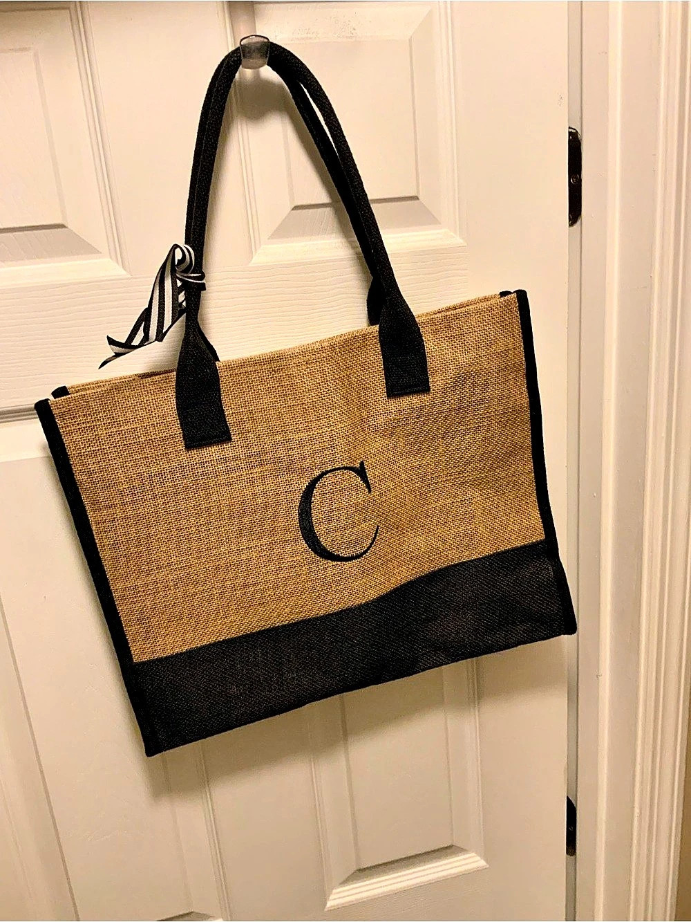 Brown & Black Tote Bag